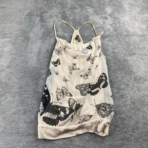 Express‎ Tank Top Blouse Womens XS Beige Sleeveless